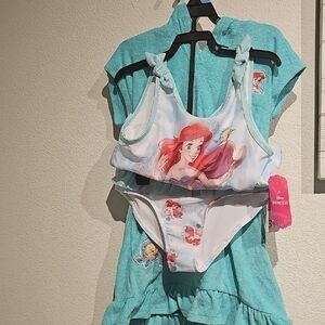 Disney Ariel Kids Bikini - Blue and White